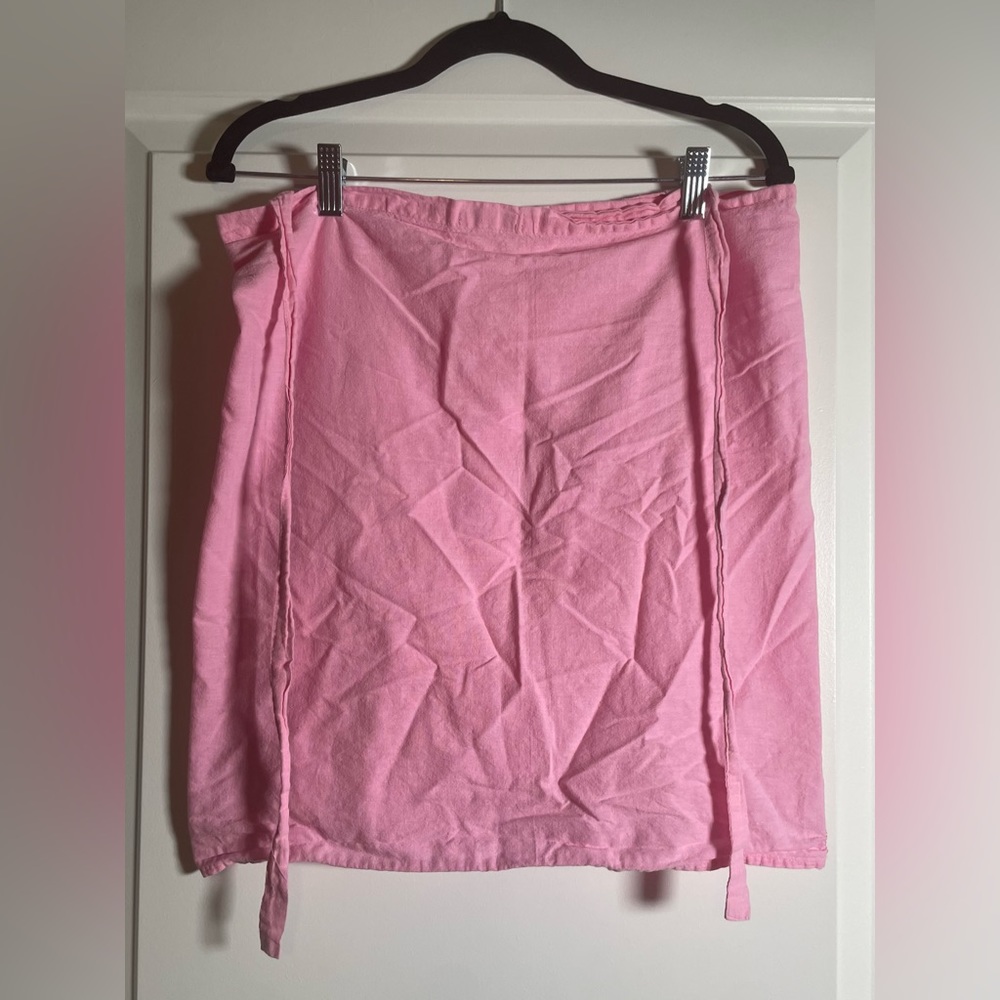 Freedom Pastel Pink Embroidered Fairy Wrap Skirt - Picture 3 of 12